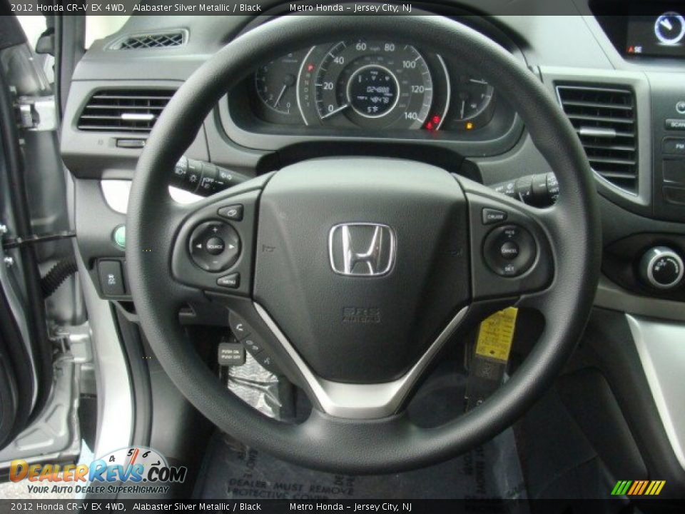 2012 Honda CR-V EX 4WD Alabaster Silver Metallic / Black Photo #14