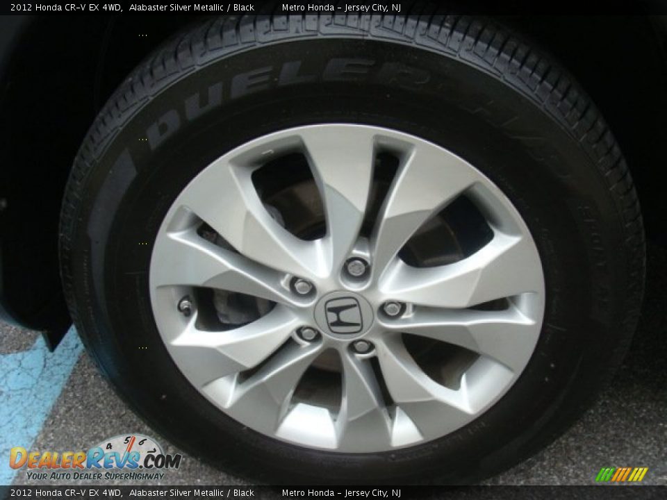 2012 Honda CR-V EX 4WD Alabaster Silver Metallic / Black Photo #31
