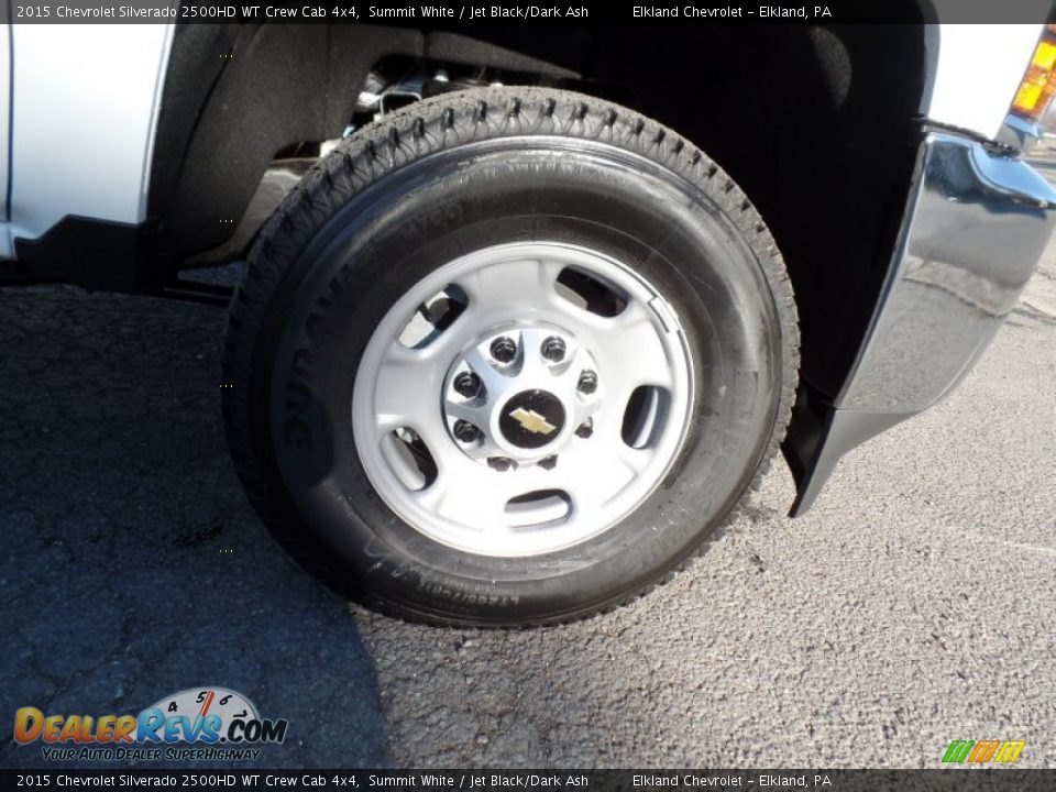 2015 Chevrolet Silverado 2500HD WT Crew Cab 4x4 Summit White / Jet Black/Dark Ash Photo #9