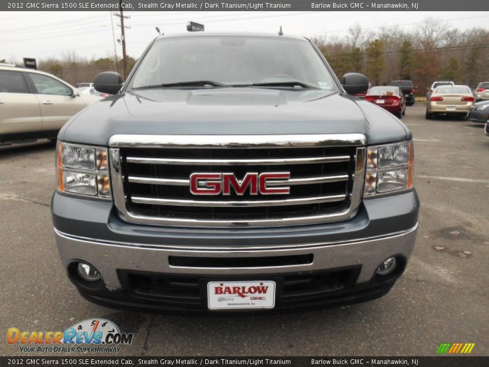 2012 GMC Sierra 1500 SLE Extended Cab Stealth Gray Metallic / Dark Titanium/Light Titanium Photo #2
