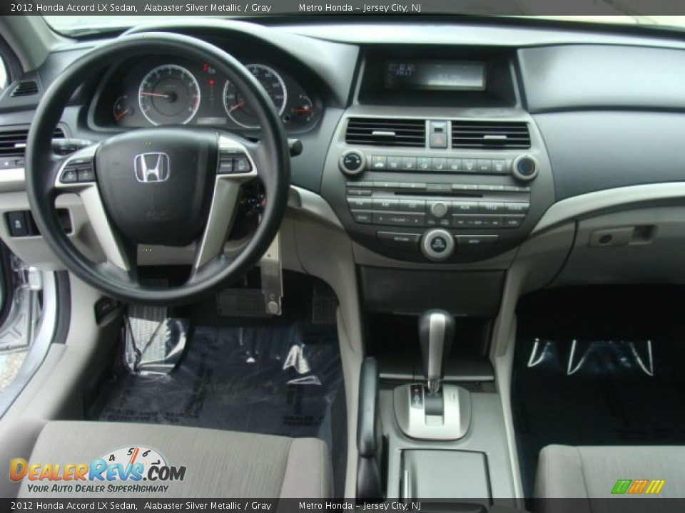2012 Honda Accord LX Sedan Alabaster Silver Metallic / Gray Photo #10