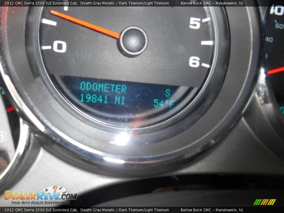 2012 GMC Sierra 1500 SLE Extended Cab Stealth Gray Metallic / Dark Titanium/Light Titanium Photo #15