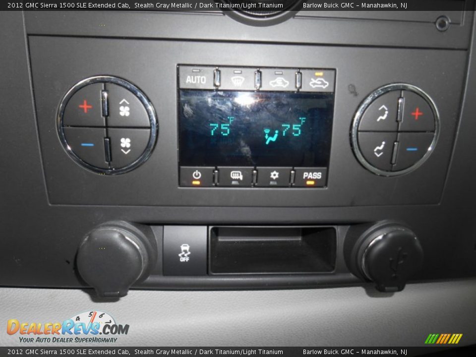2012 GMC Sierra 1500 SLE Extended Cab Stealth Gray Metallic / Dark Titanium/Light Titanium Photo #17