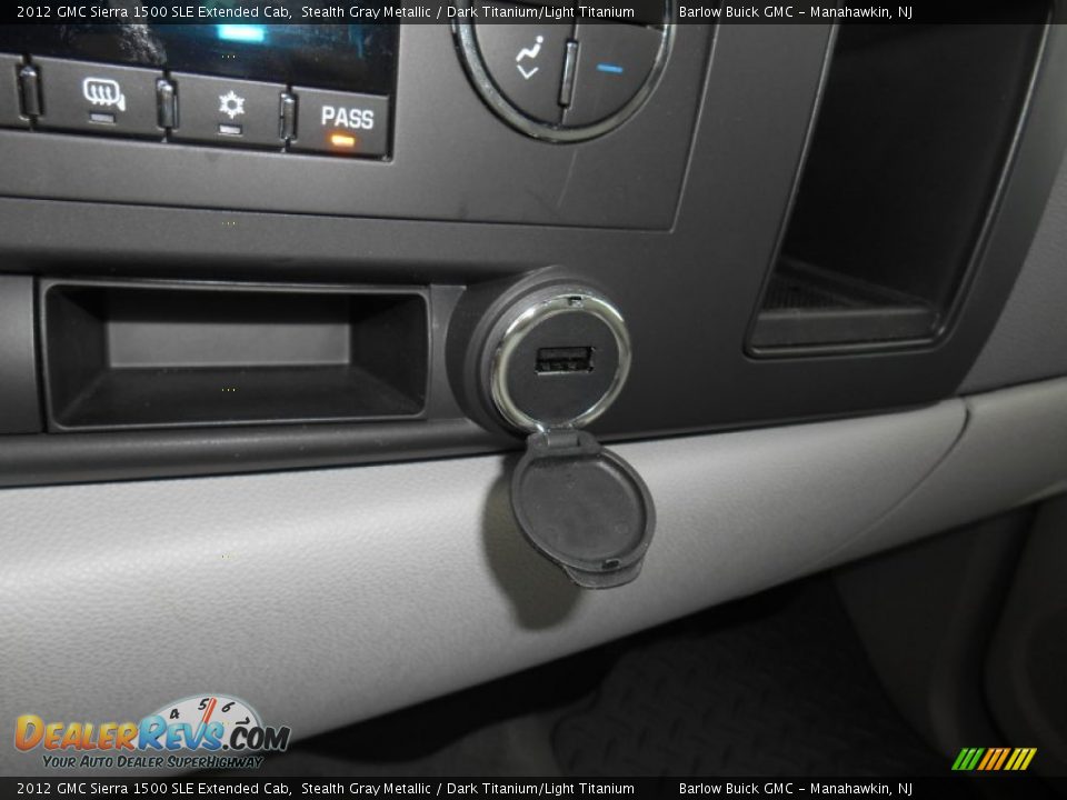 2012 GMC Sierra 1500 SLE Extended Cab Stealth Gray Metallic / Dark Titanium/Light Titanium Photo #20