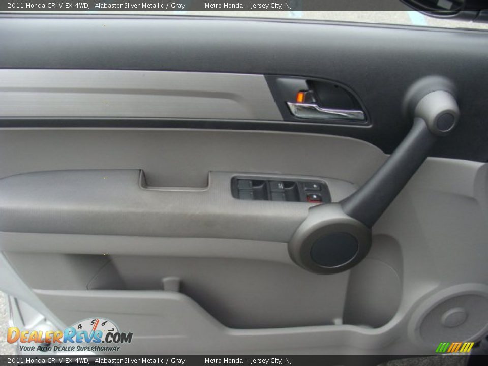 2011 Honda CR-V EX 4WD Alabaster Silver Metallic / Gray Photo #9