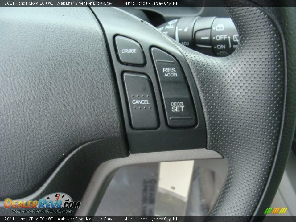 2011 Honda CR-V EX 4WD Alabaster Silver Metallic / Gray Photo #17