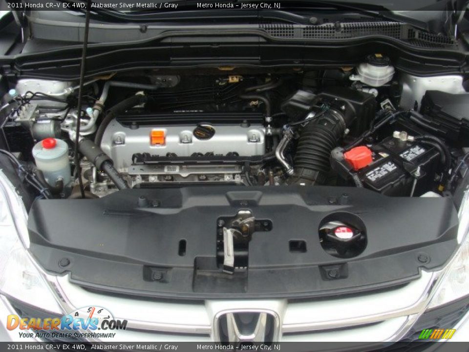 2011 Honda CR-V EX 4WD Alabaster Silver Metallic / Gray Photo #28