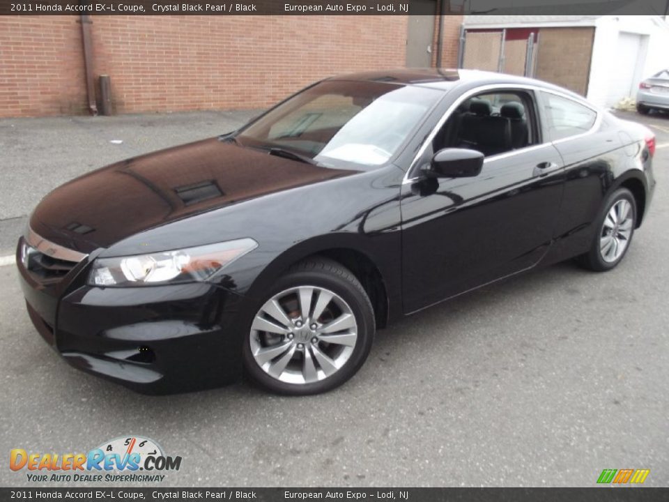 2011 Honda Accord EX-L Coupe Crystal Black Pearl / Black Photo #1