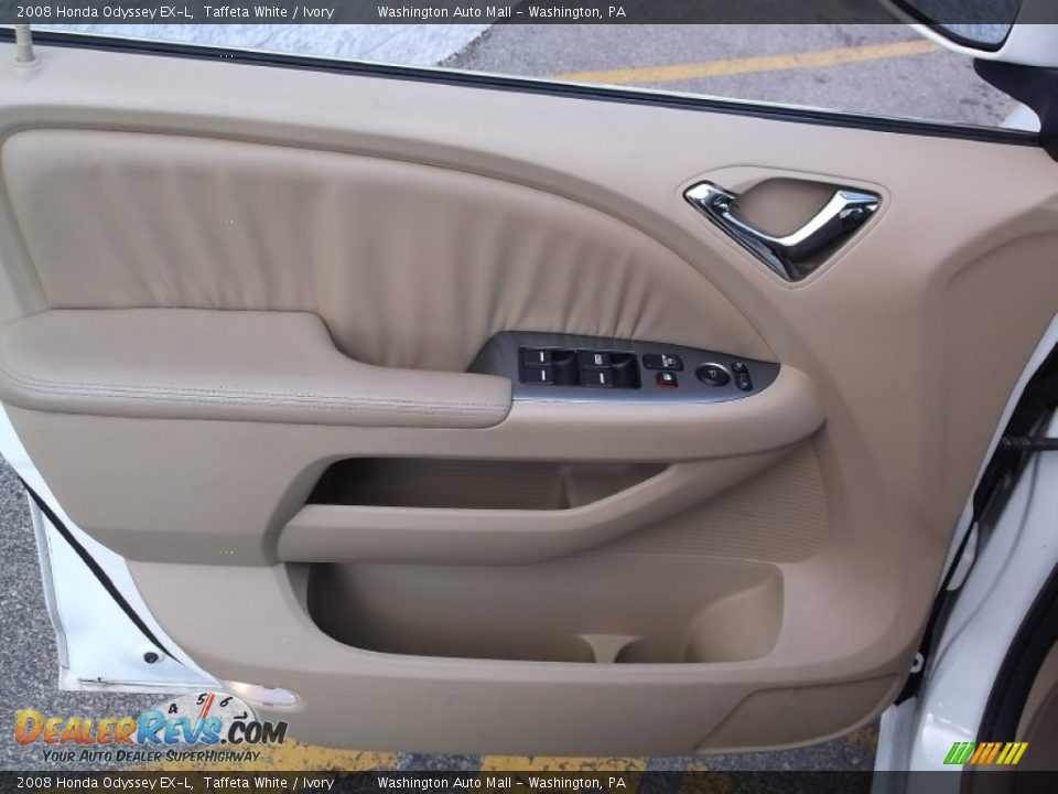 2008 Honda Odyssey EX-L Taffeta White / Ivory Photo #11