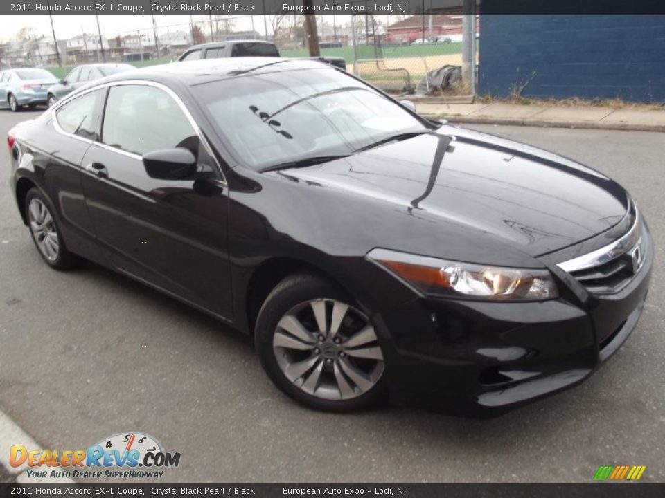 2011 Honda Accord EX-L Coupe Crystal Black Pearl / Black Photo #2