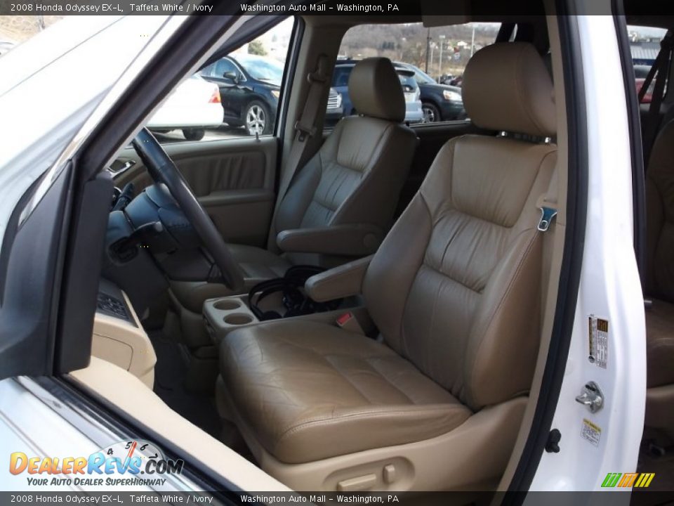 2008 Honda Odyssey EX-L Taffeta White / Ivory Photo #12