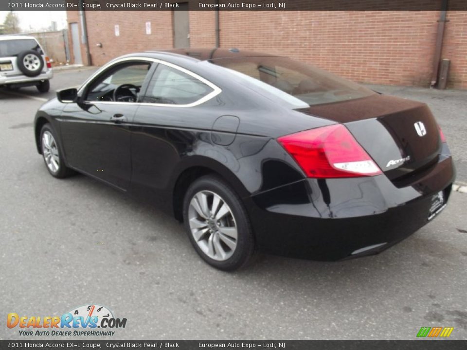 2011 Honda Accord EX-L Coupe Crystal Black Pearl / Black Photo #3