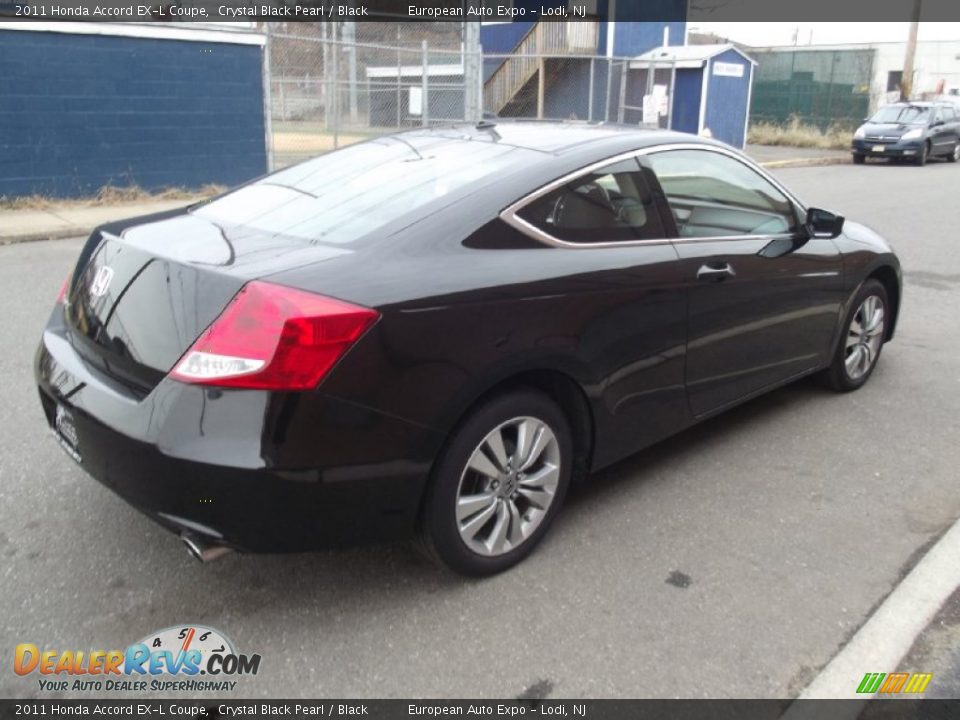 2011 Honda Accord EX-L Coupe Crystal Black Pearl / Black Photo #4