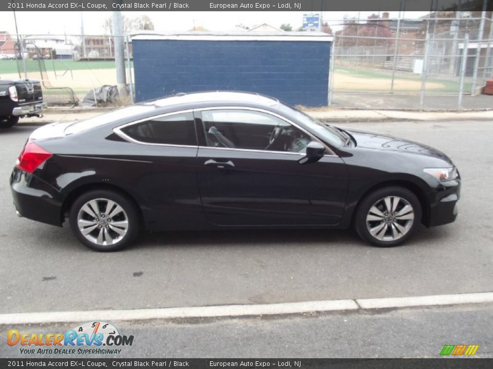 2011 Honda Accord EX-L Coupe Crystal Black Pearl / Black Photo #6