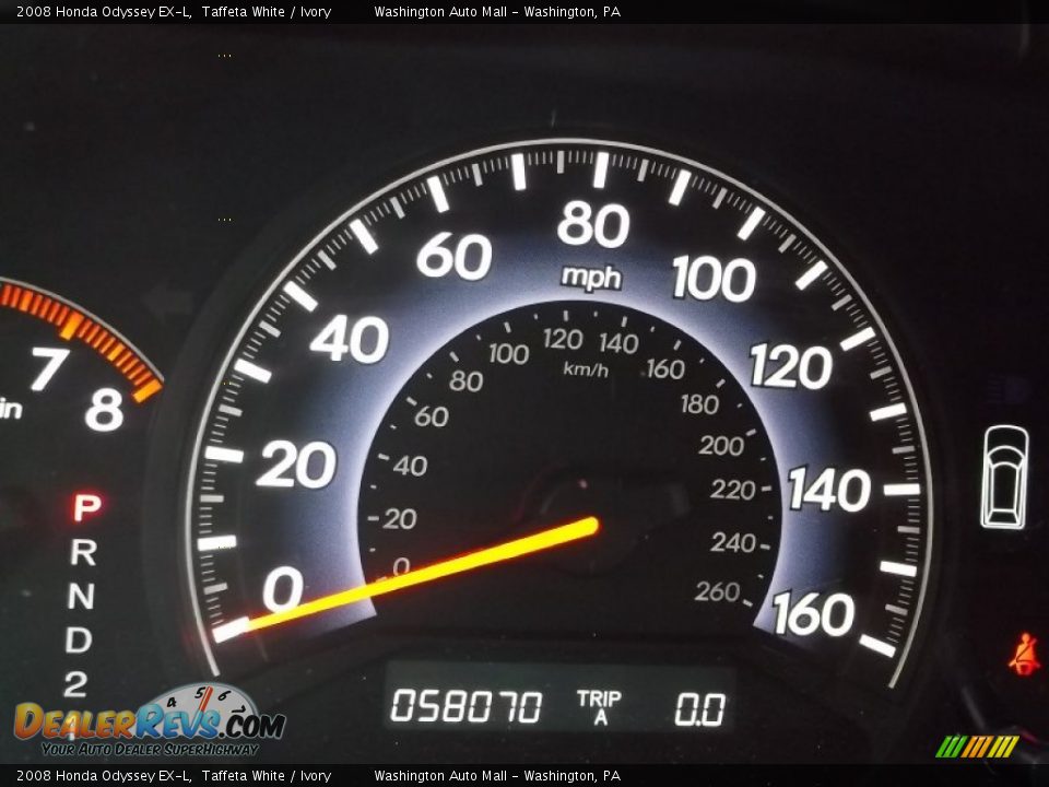 2008 Honda Odyssey EX-L Taffeta White / Ivory Photo #20