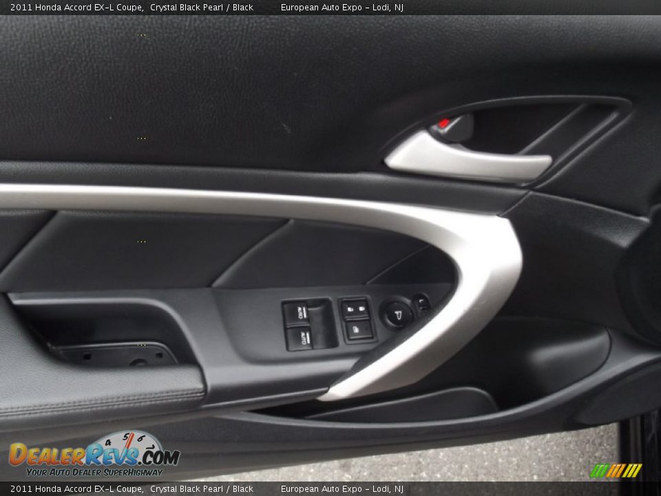 2011 Honda Accord EX-L Coupe Crystal Black Pearl / Black Photo #15