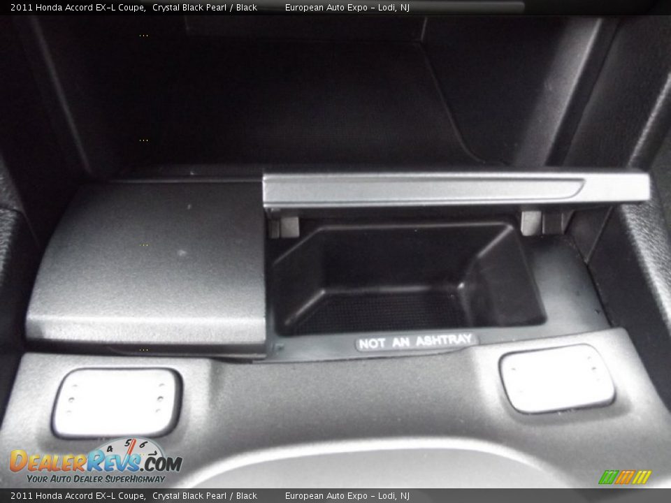 2011 Honda Accord EX-L Coupe Crystal Black Pearl / Black Photo #25