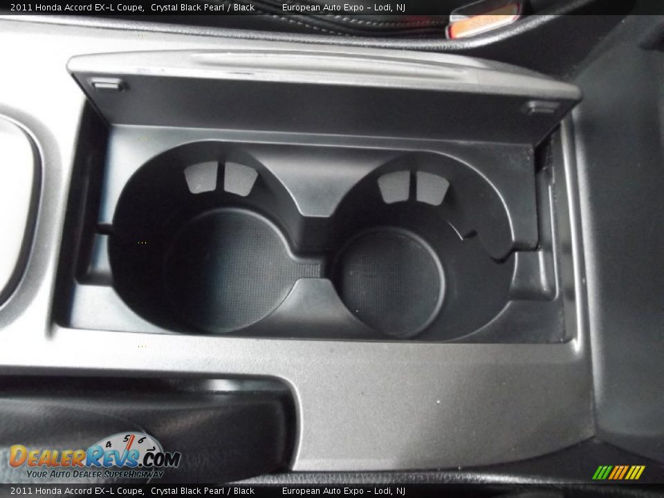 2011 Honda Accord EX-L Coupe Crystal Black Pearl / Black Photo #28