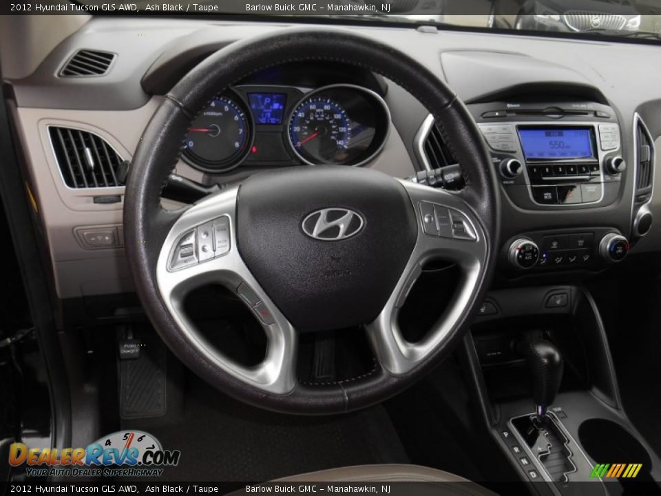 2012 Hyundai Tucson GLS AWD Ash Black / Taupe Photo #17
