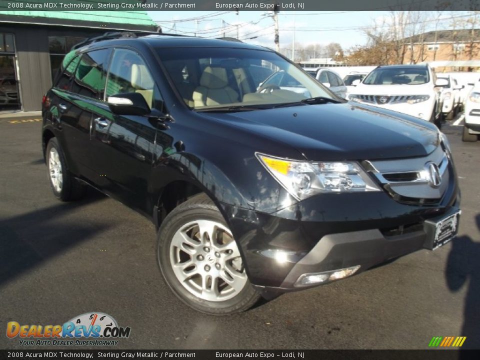 2008 Acura MDX Technology Sterling Gray Metallic / Parchment Photo #2