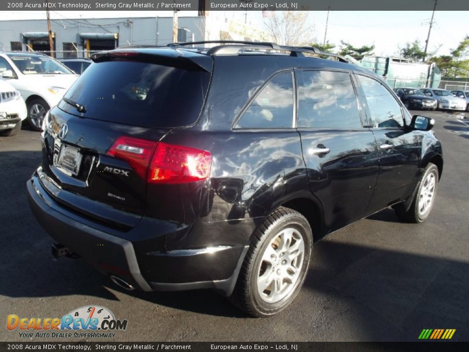 2008 Acura MDX Technology Sterling Gray Metallic / Parchment Photo #3