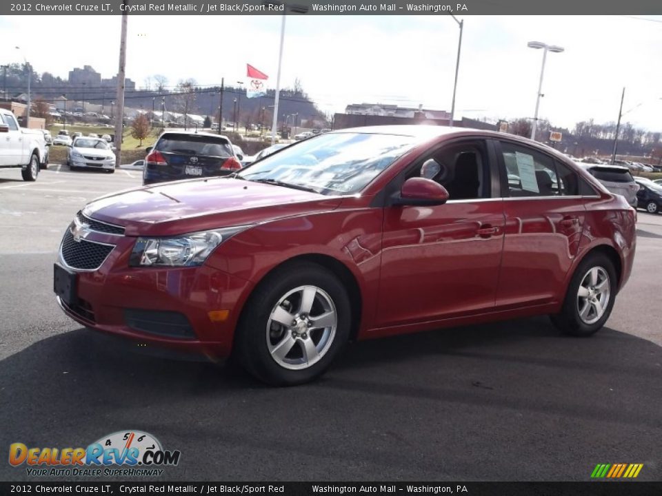 2012 Chevrolet Cruze LT Crystal Red Metallic / Jet Black/Sport Red Photo #4
