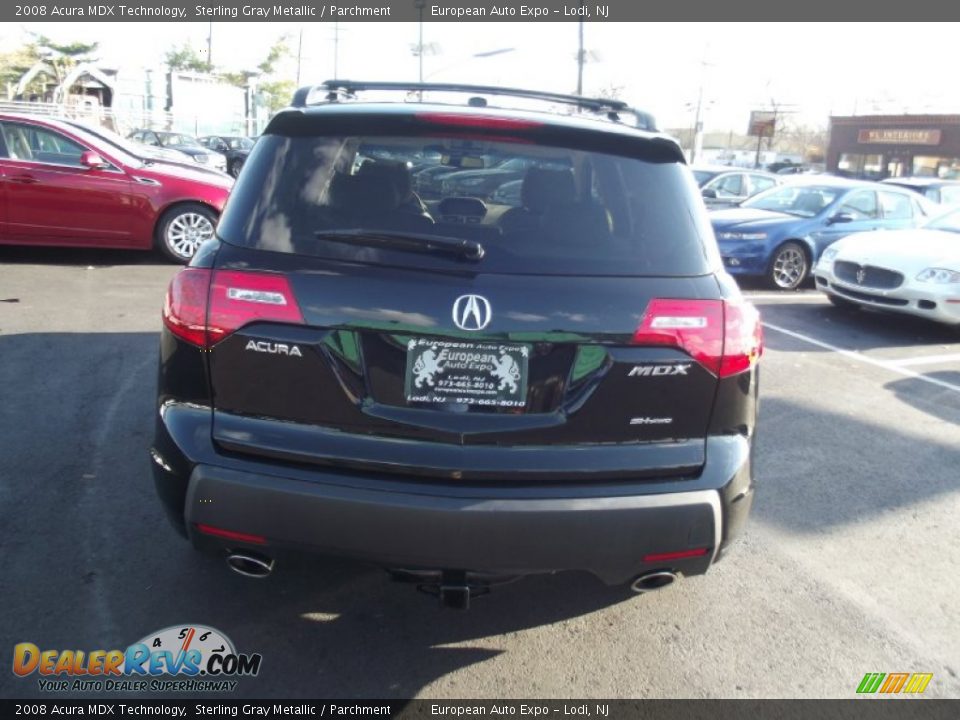 2008 Acura MDX Technology Sterling Gray Metallic / Parchment Photo #7