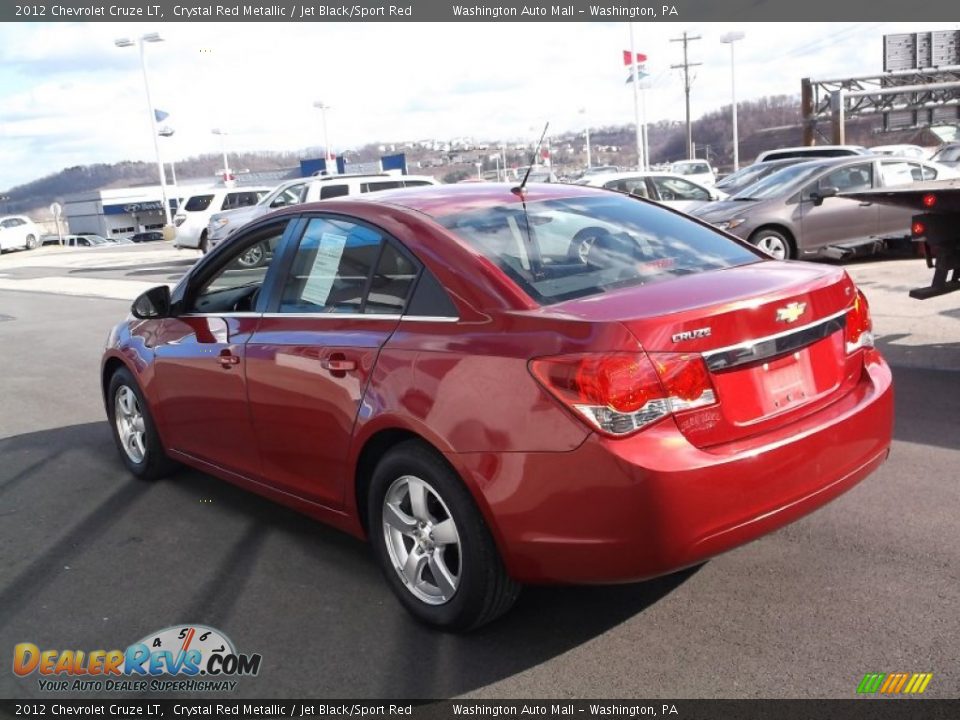 2012 Chevrolet Cruze LT Crystal Red Metallic / Jet Black/Sport Red Photo #6