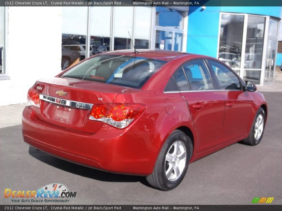 2012 Chevrolet Cruze LT Crystal Red Metallic / Jet Black/Sport Red Photo #7