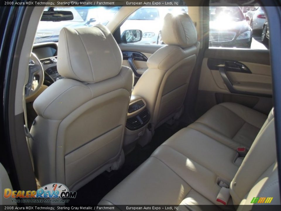 2008 Acura MDX Technology Sterling Gray Metallic / Parchment Photo #11