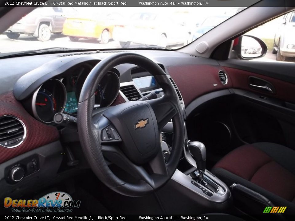 2012 Chevrolet Cruze LT Crystal Red Metallic / Jet Black/Sport Red Photo #10