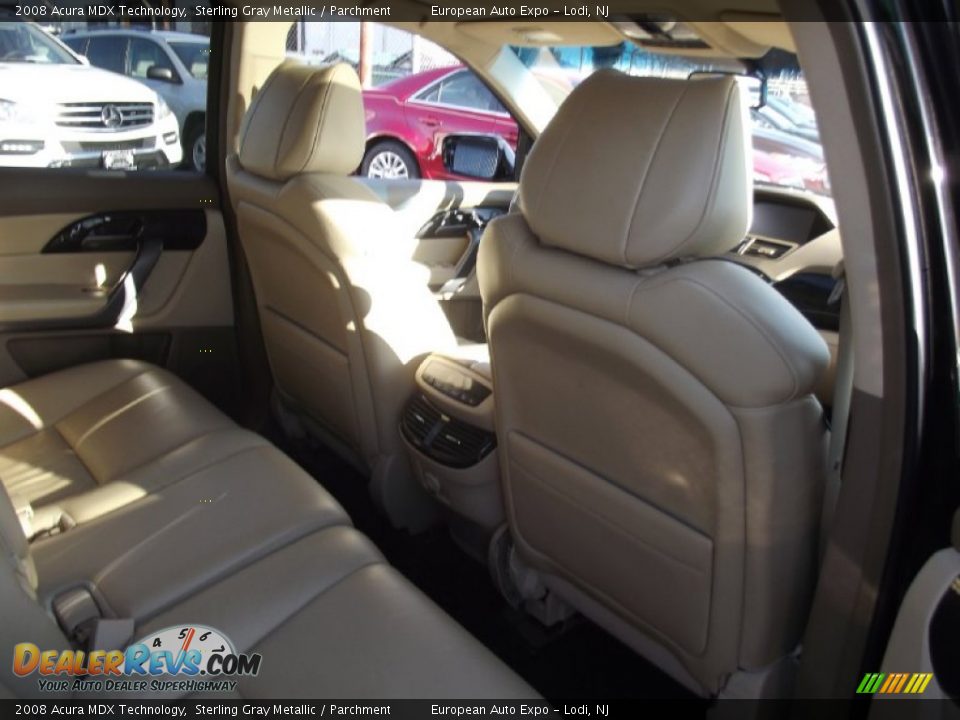 2008 Acura MDX Technology Sterling Gray Metallic / Parchment Photo #14