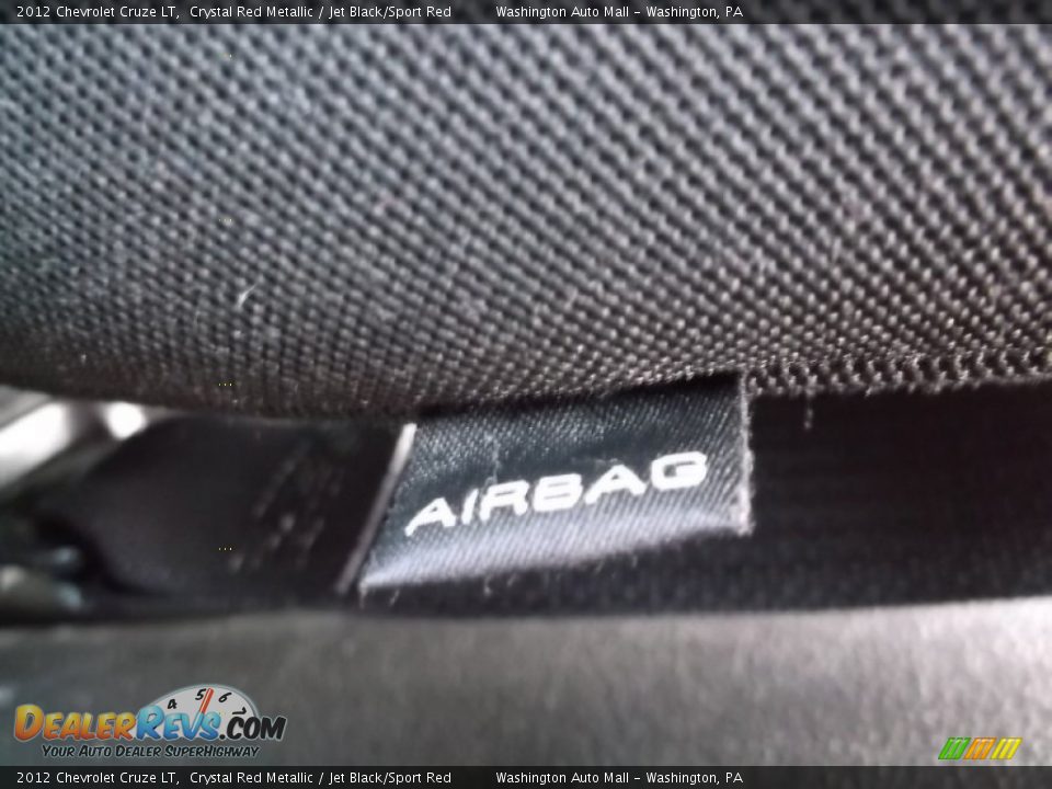 2012 Chevrolet Cruze LT Crystal Red Metallic / Jet Black/Sport Red Photo #12