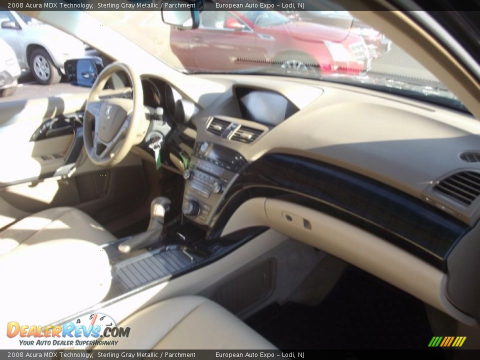 2008 Acura MDX Technology Sterling Gray Metallic / Parchment Photo #17
