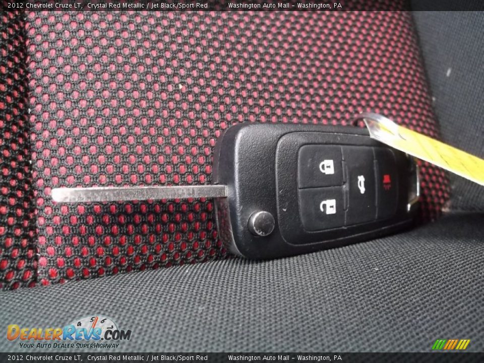 2012 Chevrolet Cruze LT Crystal Red Metallic / Jet Black/Sport Red Photo #17