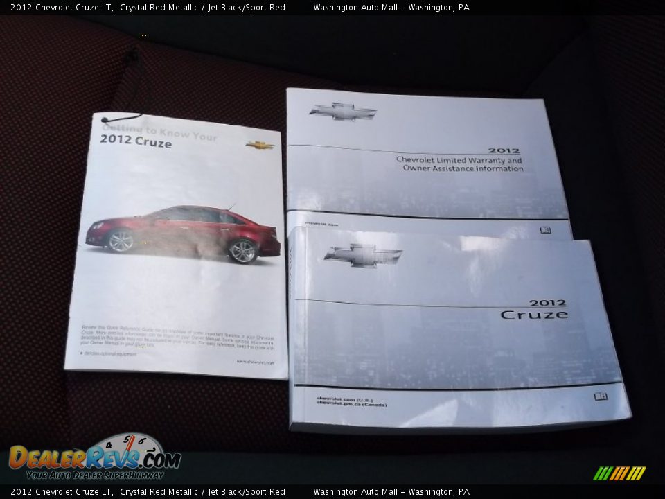 2012 Chevrolet Cruze LT Crystal Red Metallic / Jet Black/Sport Red Photo #18