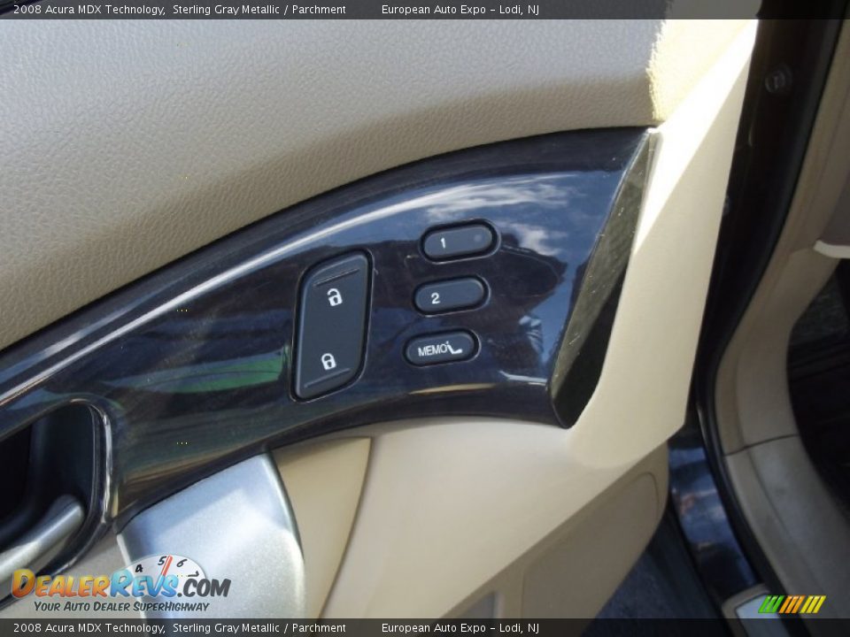 2008 Acura MDX Technology Sterling Gray Metallic / Parchment Photo #25