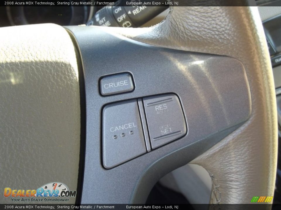 2008 Acura MDX Technology Sterling Gray Metallic / Parchment Photo #28