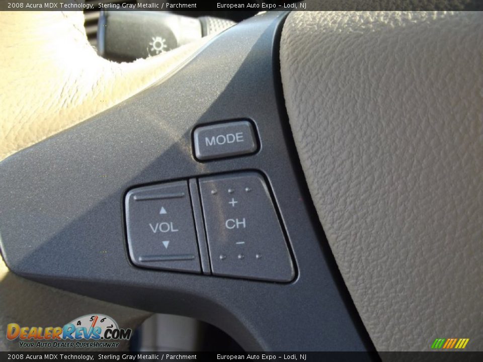 2008 Acura MDX Technology Sterling Gray Metallic / Parchment Photo #30
