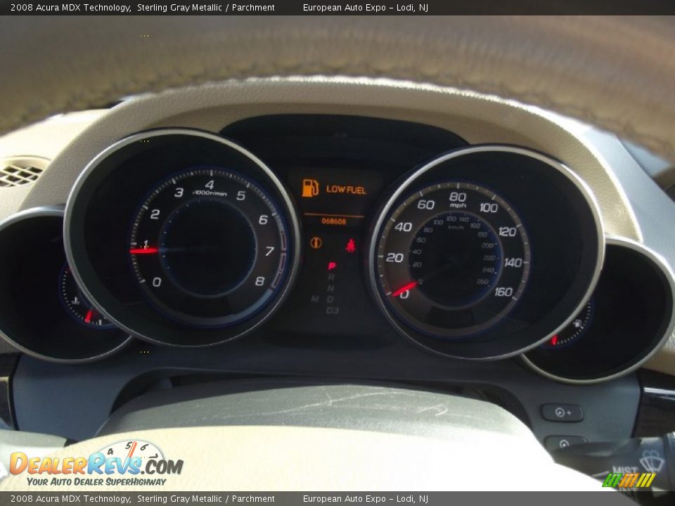 2008 Acura MDX Technology Sterling Gray Metallic / Parchment Photo #31