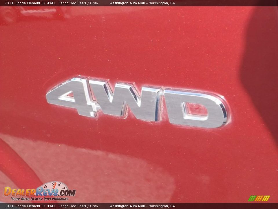 2011 Honda Element EX 4WD Tango Red Pearl / Gray Photo #9