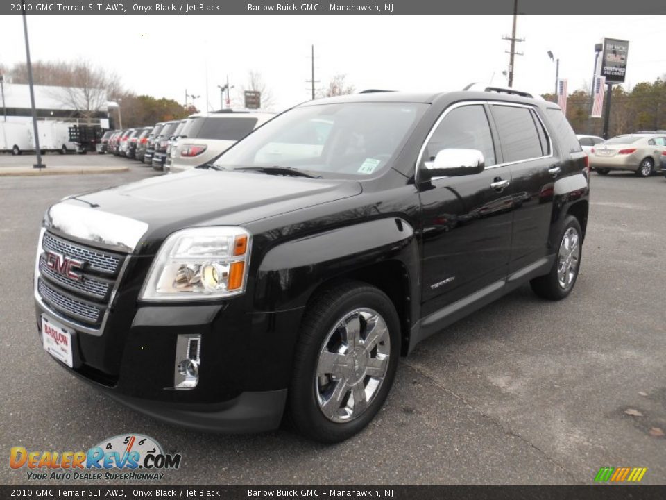 2010 GMC Terrain SLT AWD Onyx Black / Jet Black Photo #3