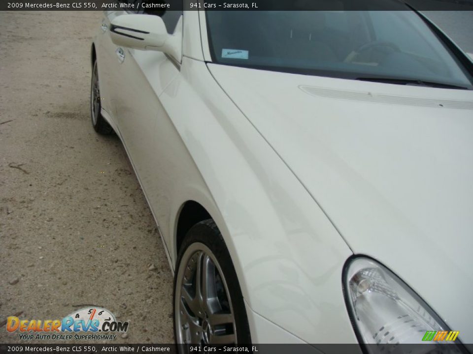 2009 Mercedes-Benz CLS 550 Arctic White / Cashmere Photo #9