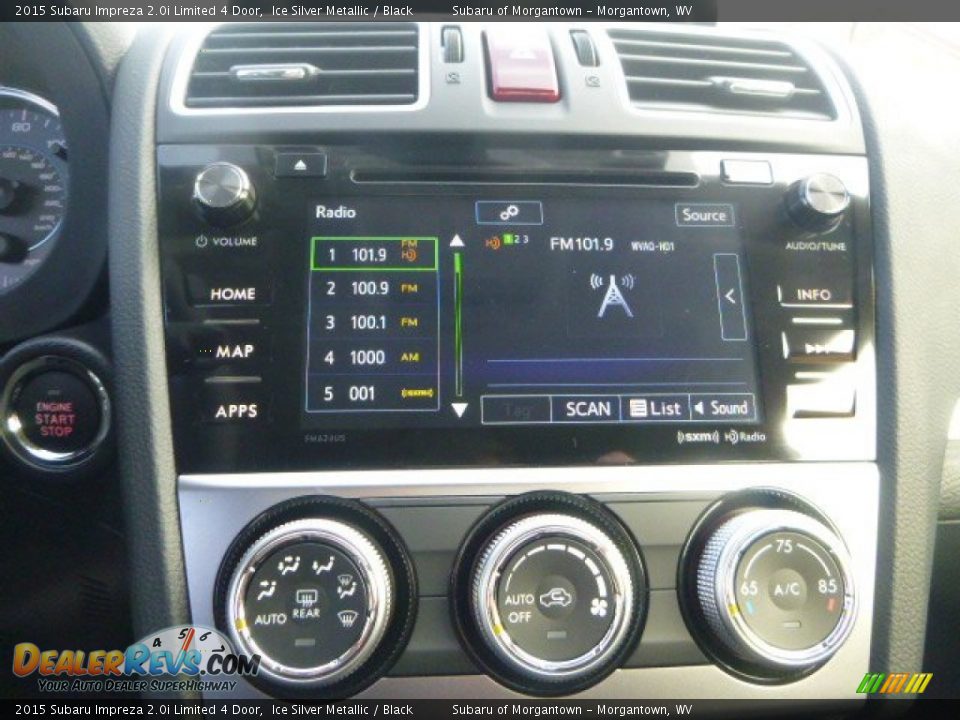 Controls of 2015 Subaru Impreza 2.0i Limited 4 Door Photo #19