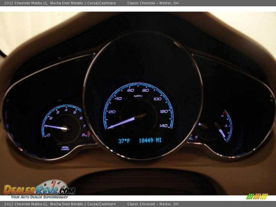 2012 Chevrolet Malibu LS Mocha Steel Metallic / Cocoa/Cashmere Photo #7