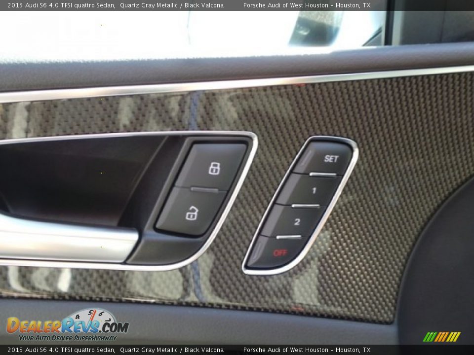 2015 Audi S6 4.0 TFSI quattro Sedan Quartz Gray Metallic / Black Valcona Photo #9