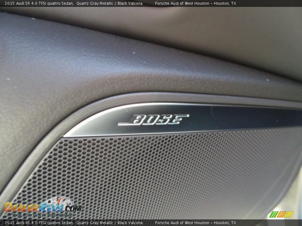 2015 Audi S6 4.0 TFSI quattro Sedan Quartz Gray Metallic / Black Valcona Photo #10