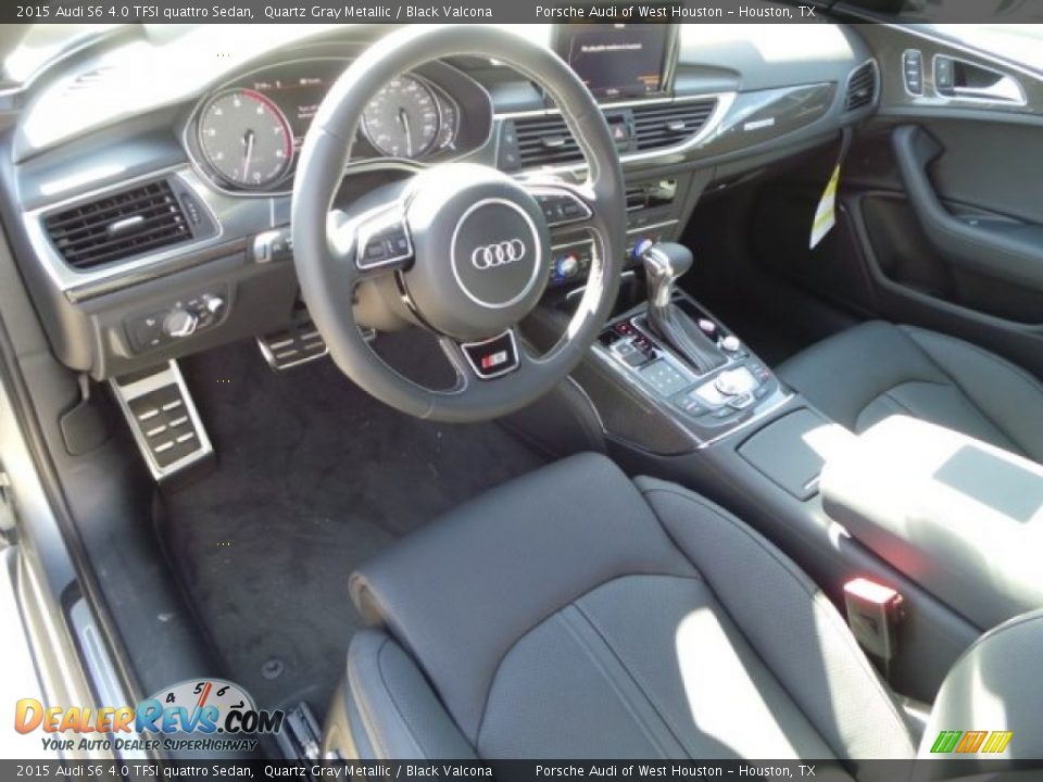 2015 Audi S6 4.0 TFSI quattro Sedan Quartz Gray Metallic / Black Valcona Photo #11