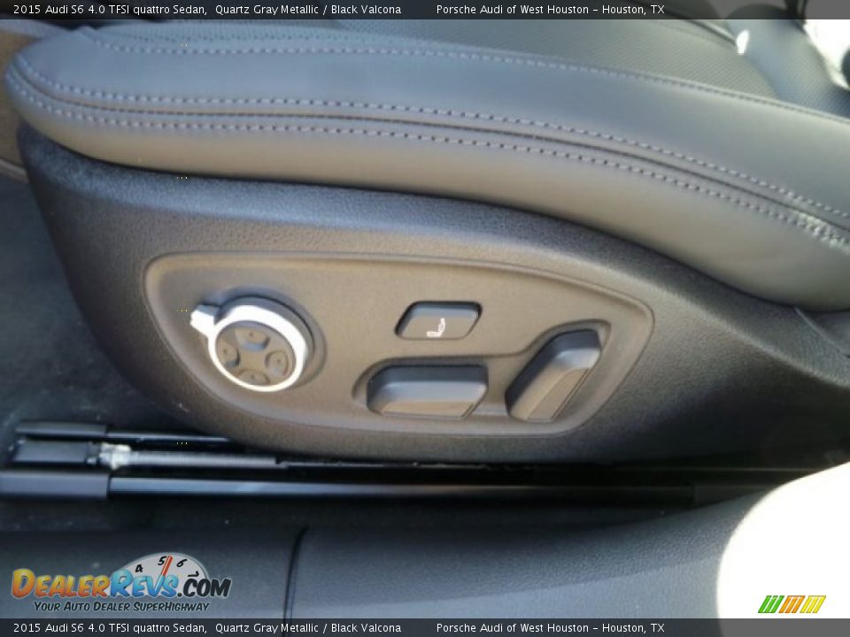 2015 Audi S6 4.0 TFSI quattro Sedan Quartz Gray Metallic / Black Valcona Photo #13