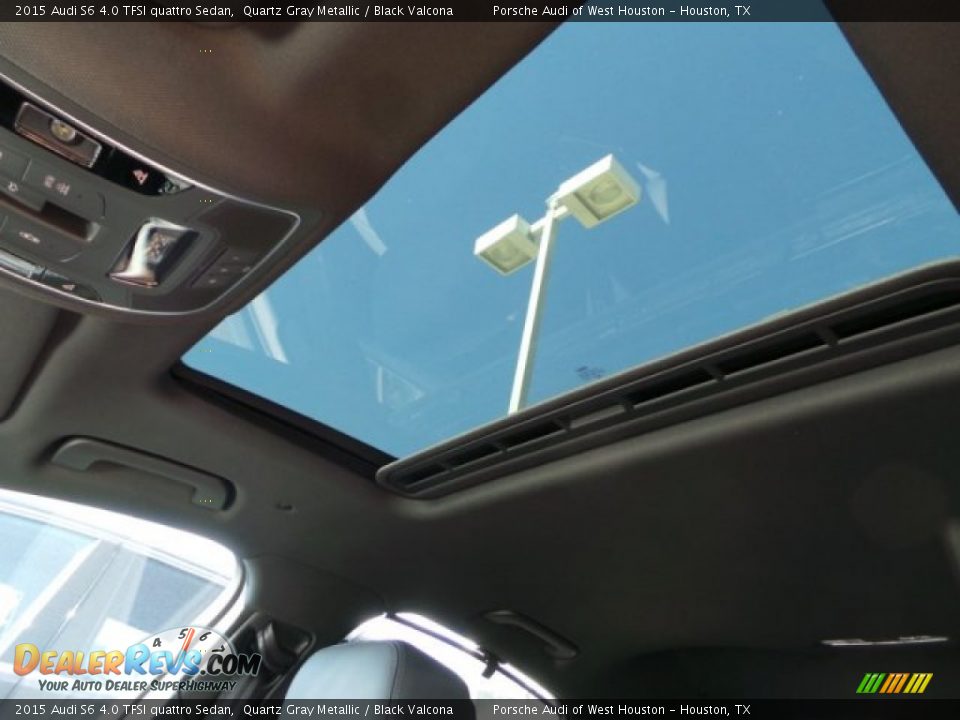 2015 Audi S6 4.0 TFSI quattro Sedan Quartz Gray Metallic / Black Valcona Photo #16